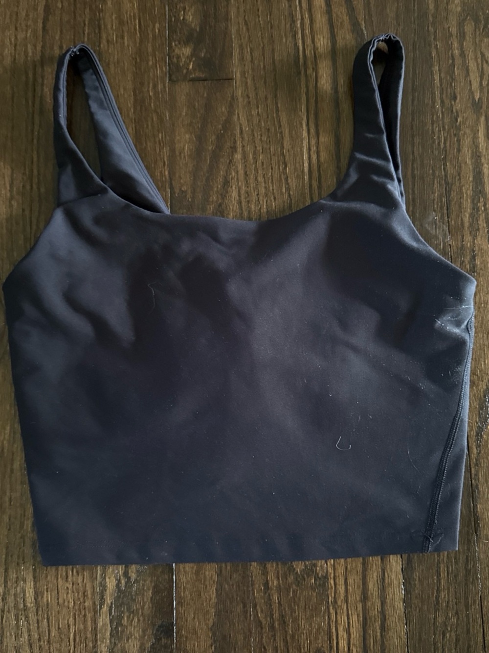 Old Navy Black Cropped Tank Top with Wide Straps